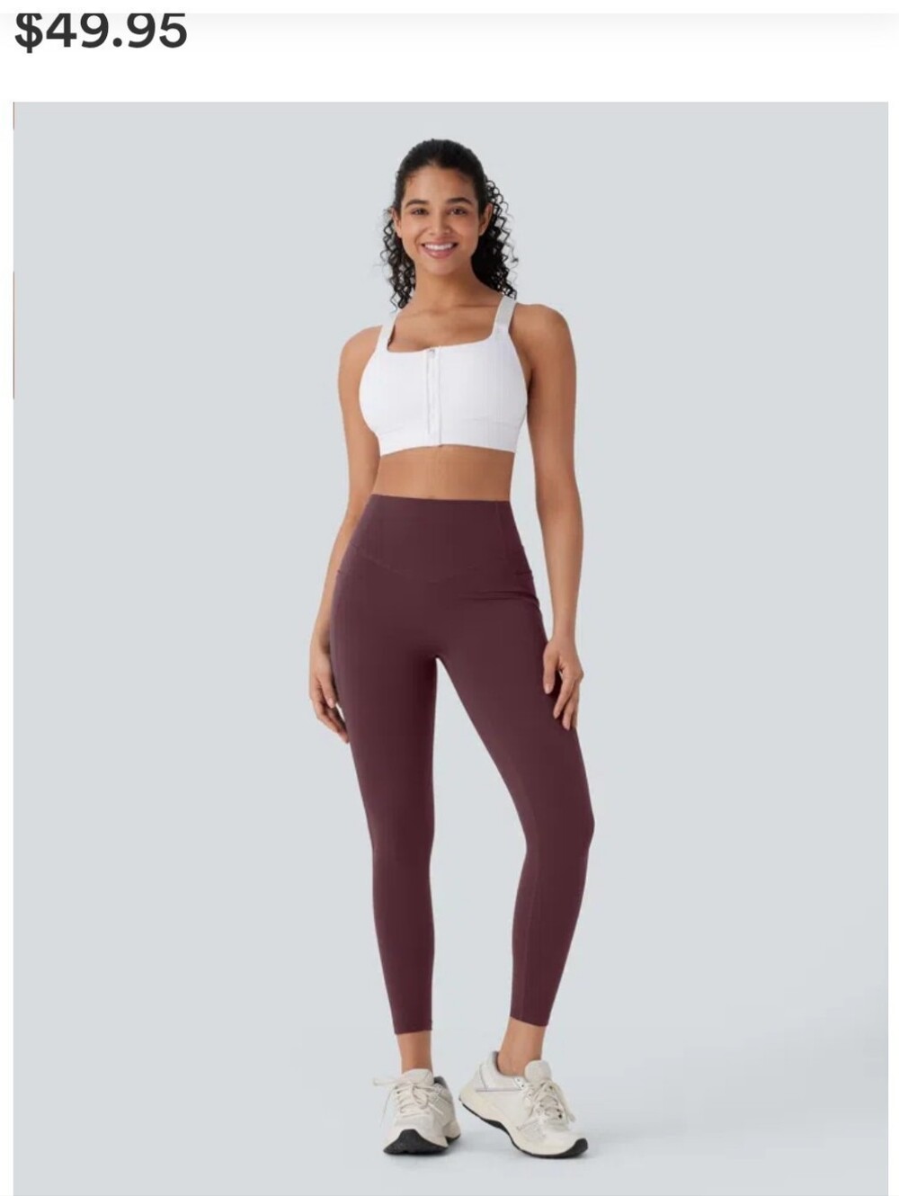 HALARA High-Waist Leggings in Plum